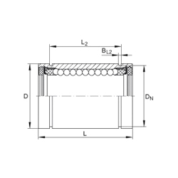 Round Rail Ball Bushing Bearings